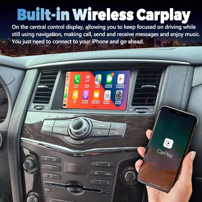 8" Qled Screen 256GB Android 13 Car Radio Multimedia Player For Infiniti Qx80 Qx56 For Nissan Patrol Y62 GPS Carplay Head Unit