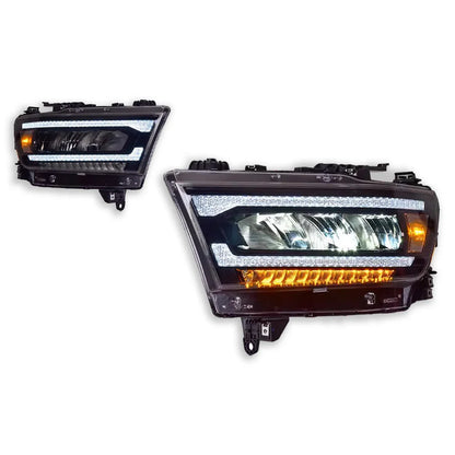 TYPY Car Lights For Dodge RAM1500 Headlight 2019-2021 LED Projetor head Lamp Daytime Running Light Automotive Accessories