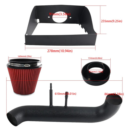 Heat Shield Cold Air Intake & Red Filter Kit for 2015-2020 Ford F150 5.0L V8 New Auto Parts Intake System Components