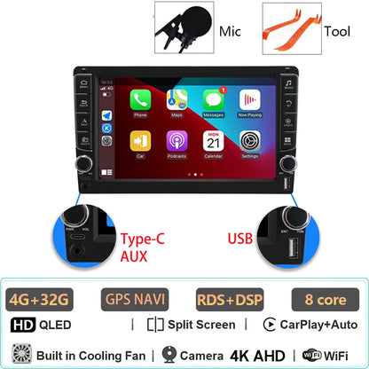 Car Radio Android 14 For Ford Fiesta Mk 6 2009 - 2018 Mirror Link AutoMotive Smart Car Systems GPS Navigation Bluetooth 8 Core