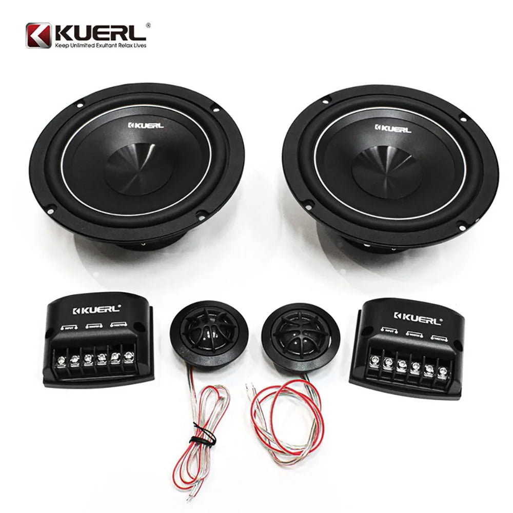 Car Audio Modified Front Door Two-Way Speaker 6.5 Inch Set DC-12V Max Power 160w RMS 40w Car Interior Professional Speaker