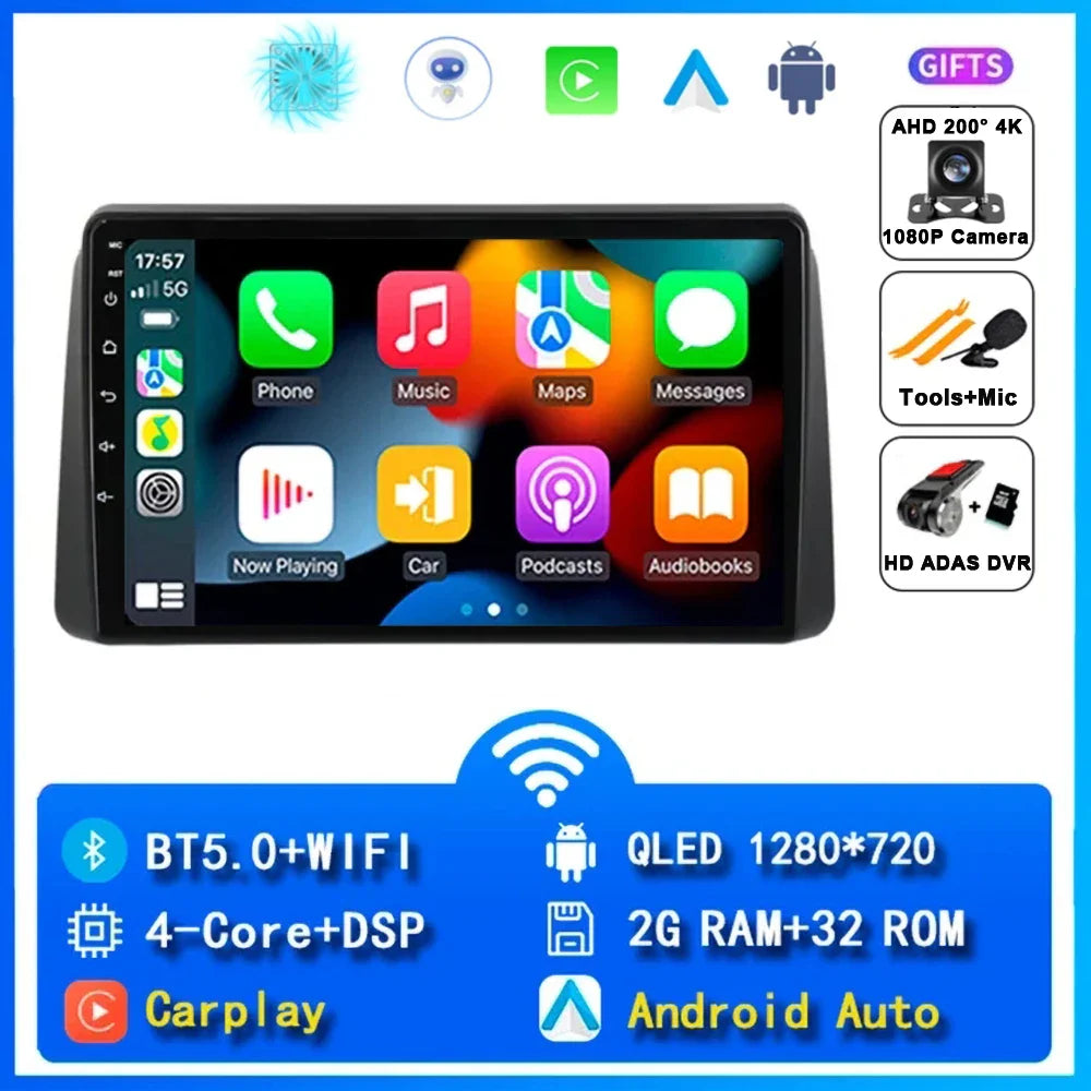 Android 14 Car Navigation Multimedia Player For Chrysler Grand Voyager 5 2011 - 2015 For Dodge Grand Caravan 2008-2020 2DIN DVD