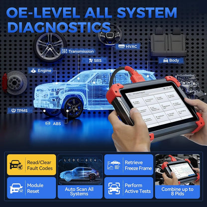XTOOL D7 V2.0 OBD2 Scanner Automotivo Car Diagnostic Tool OBD 2 Scanner Active Test Code Reader Key Programming Tool 36+ Reset