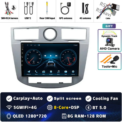 Android 14 Car Radio WiFi+4G For Chrysler Sebring Cirrus 2007 2008 2009 2010 GPS Navigation Auto wireless Carplay Player 2Din BT