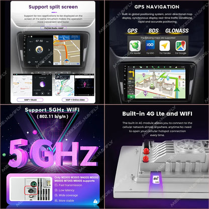 Navifly 7862S Android All In One Universal 9" 10" Car Radio Multimedia Video Player GPS Stereo For Volkswagen Nissan Hyundai Kia