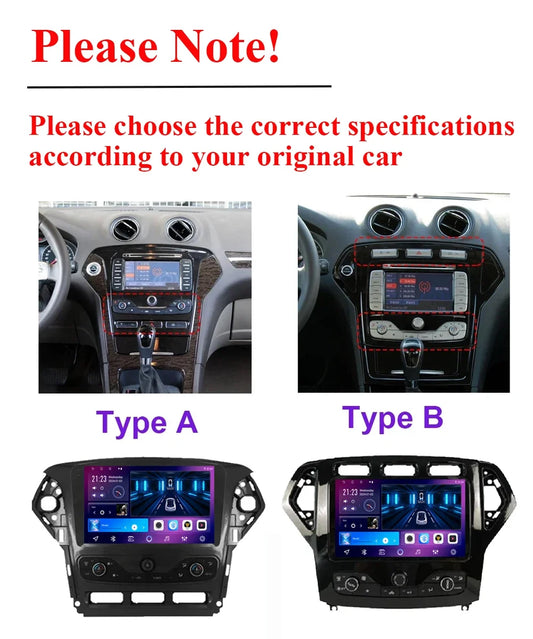 Autostereo 14 For Ford Mondeo MK4 2007-2014 Car Multimedia Video Player GPS Navigation Radio Android 13 Auto Carplay No 2Din DVD