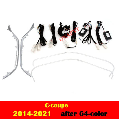 LED For Benz C/GLC Coupe W205 X253 C43 C63 C200 C180 Car Decorative Lamp MB Nozzle Air Vent 3D Tweeter Speaker Ambient Light