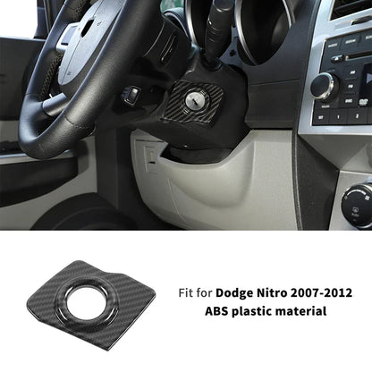 ABS Interior Central Control Steering Wheel Reading Light Decoration Cover For Dodge Nitro 2007-2012 Car Interior Accessories
