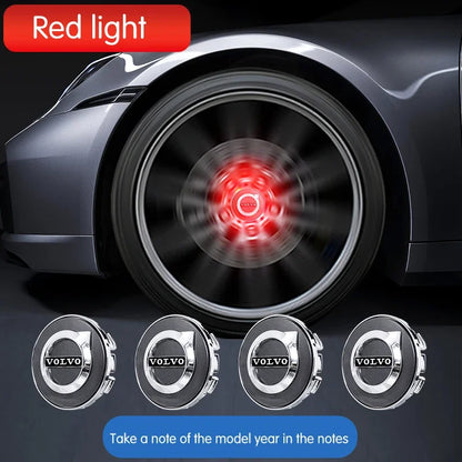 Hub Light Car Wheel Caps Light Center Cover Lighting Cap Floating Illumination LED auto For Volvo XC40 XC60 XC90 S60 V40 V50 V70