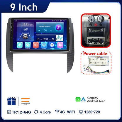TDARRM For CHEVROLET Aveo 2004-2010 Android 9inch Car Radio GPS Navigation Multimedia Player  Carplay Video Player Head Unit