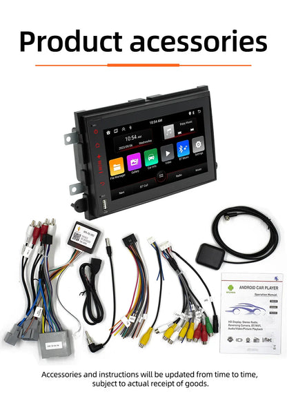 BQCC 7" Android 13 Mirrorlink 2GB 32GB Carplay WIFI GPS for Ford 500 F150 Explorer Edge Escape Sport Lincoln Expedition Mustang
