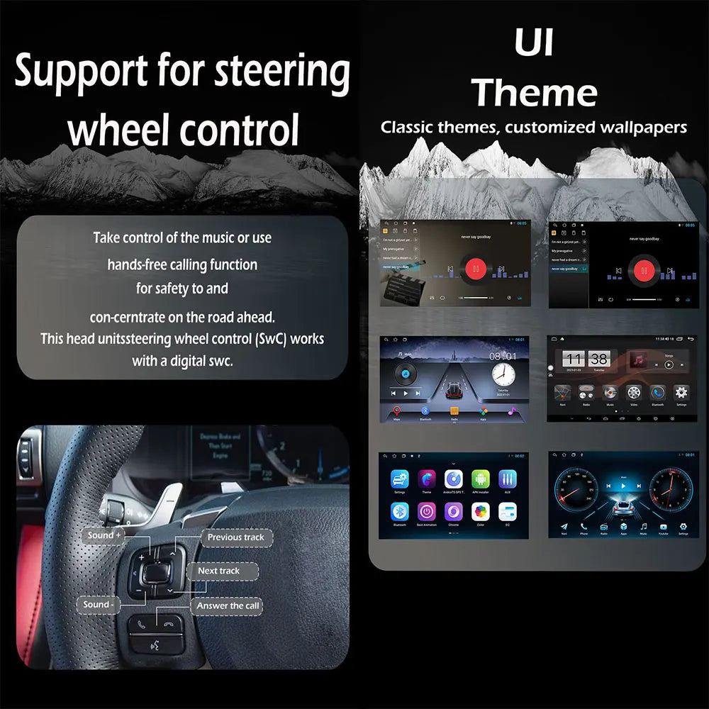 for Chrysler Voyager RG RS Town & Country RS 2000 - 2007 Android Auto Carplay Car Radio Multimedia Player GPS Navi DSP Stereo