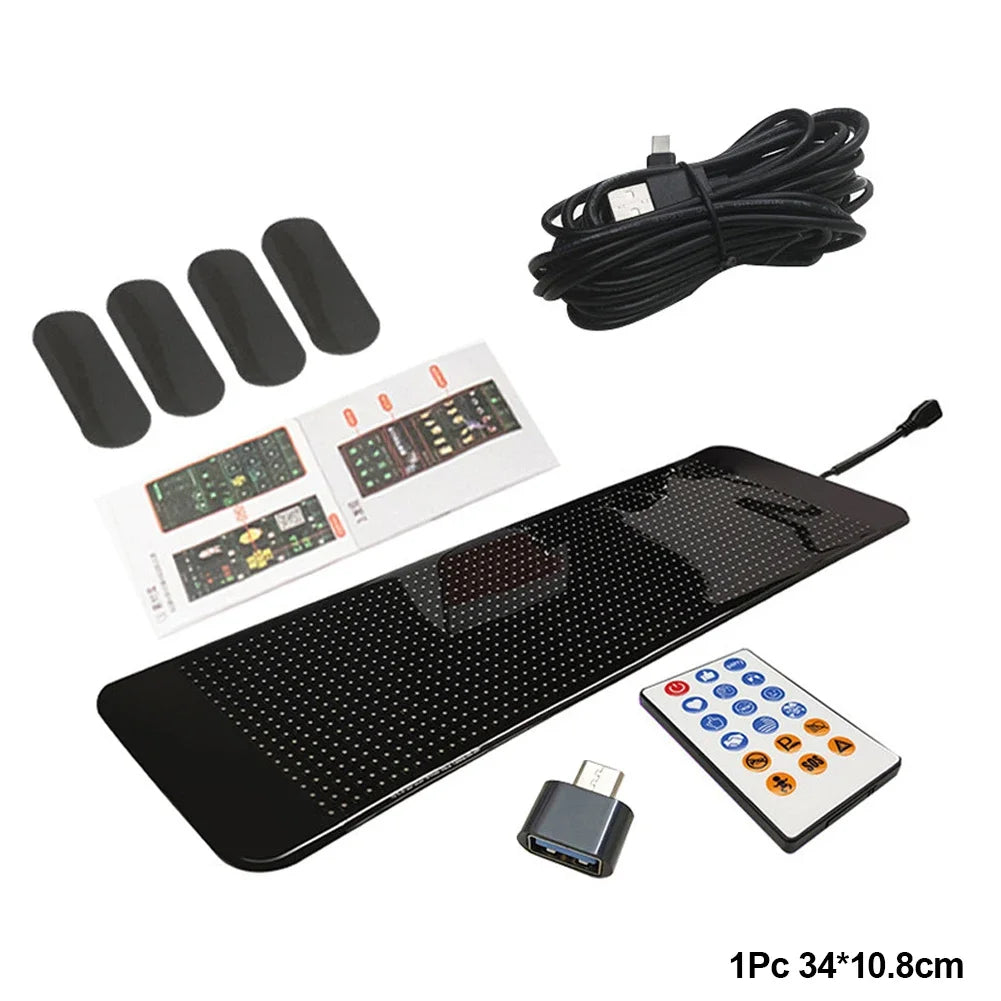 1/2PCS Demon Eyes Car Soft Screen LED Pixel Panel Light DIY Programmable Flexible Decoraive Light For Car Truck Board Windshield