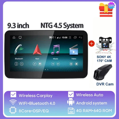 For Mercedes Benz ML GL W166 X166 2012 - 2015 Android CarPlay 4G WIFI Car DVD Radio GPS Navigation Multimedia Player HD Screen