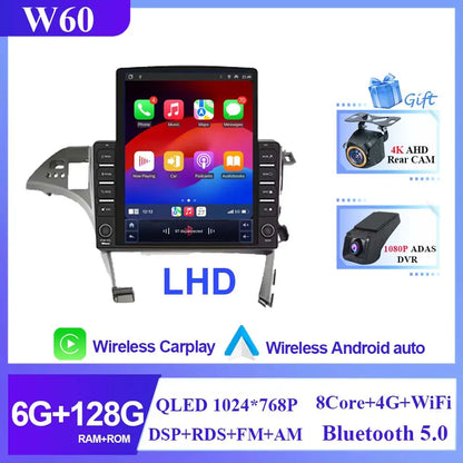 Car For Toyota Prius 3 XW30 2009 - 2015 RHD Android Auto Radio Stereo Head Unit Multimedia Player Navigation Carplay No 2din DVD