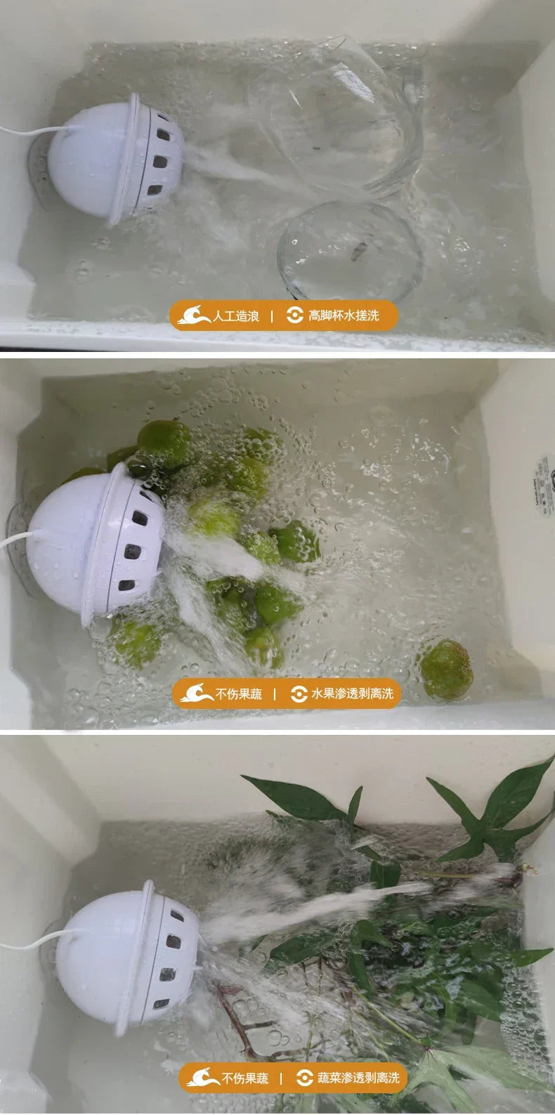 USB Portable Ultrasonic Dishwasher - Effortlessly Clean Dishes, Fruits, Vegetables, Seafood and La