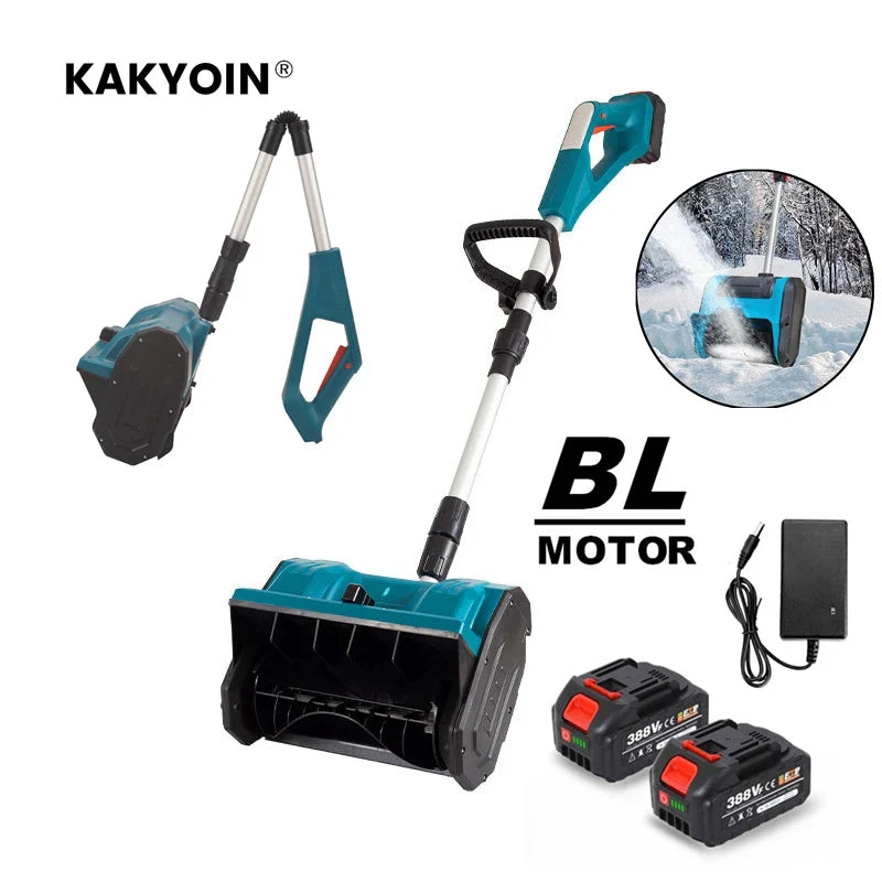 New Winter Brushless Electric Snowplow Lithium Electric Snow Sweeper Cordless Snow Shovel courtyard Street For Makita Battery power tools