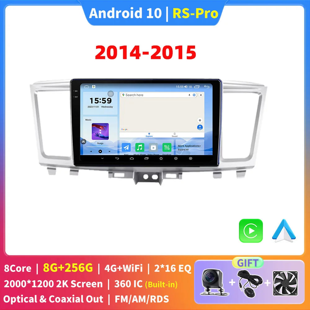 EKIY For Infiniti QX60 2014-2019 Car Radio Android 10 Auto Carplay 4G WIFI GPS Navigation Multimedia Player DVD Player