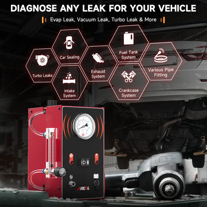 ANCEL S300 Car Smoke Leak Detector Turbo 12V with Pump EVAP Pipe Leak Locator Smoke Generator Diagnostic Tool for Car Motorcycle power tools