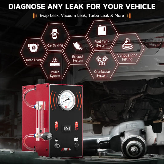 ANCEL S300 Car Smoke Leak Detector Turbo 12V with Pump EVAP Pipe Leak Locator Smoke Generator Diagnostic Tool for Car Motorcycle power tools