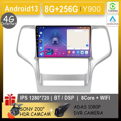 Car Android For Jeep Grand Cherokee WK2 2010 - 2013 Auto Radio Multimedia Player Stereo Video Touchscreen Navigation GPS WIFI