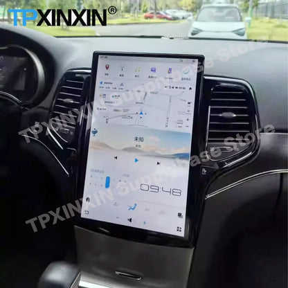 14.4 Inch Screen Qualcomm Android Auto Screen Player Head Unit For Jeep Grand Cherokee 2014~2024 GPS Navigation Radio Receiver