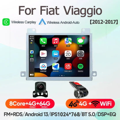 For Fiat Viaggio/Ottimo Dodge Dart 2012~2017 8Core Carplay Android13 Radio Car GPS Multimedia Player Stereo Screen Audio Navigat