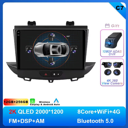 Android 14 Car Radio For Opel Grandland X crossland x 2016-2020 Multimedia Stereo Radio Video Player Carplay autoradio GPS 4G