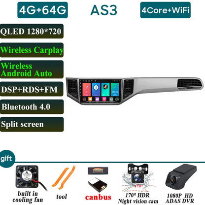 Car Radio Carplay For VOLKSWAGEN VW SPORTSVAN 2016-2019 Navigation GPS Android Auto Multimedia Player Stereo 4G Wifi No 2din DVD