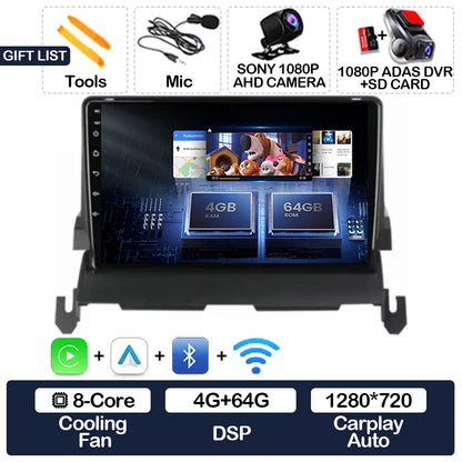 Android 15 Car Radio For Dodge Journey 2009 - 2012 Multimedia Stereo Video Player Qualcomm Head Unit 2DIN 4G LTE 5G WIFI QLED BT