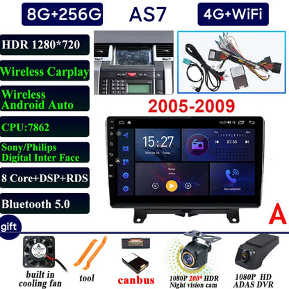 Car Radio Carplay For Land Rover Range Rover Sport 2005-2013 Navigation GPS Android Auto Multimedia Player 4G Wifi No 2din DVD