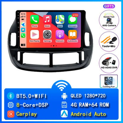 Android 14 Carplay Car Radio For Toyota Estima ACR30 2000 2001 2002 -2005 Navigation DSP Multimedia Player stereo wifi+4G BT GPS