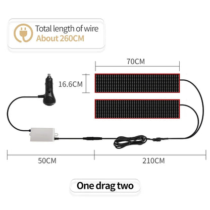 12-24V truck decoration atmosphere light Video-driven Devil's Eye flexible LED screen Extra large smart decor light Accessories