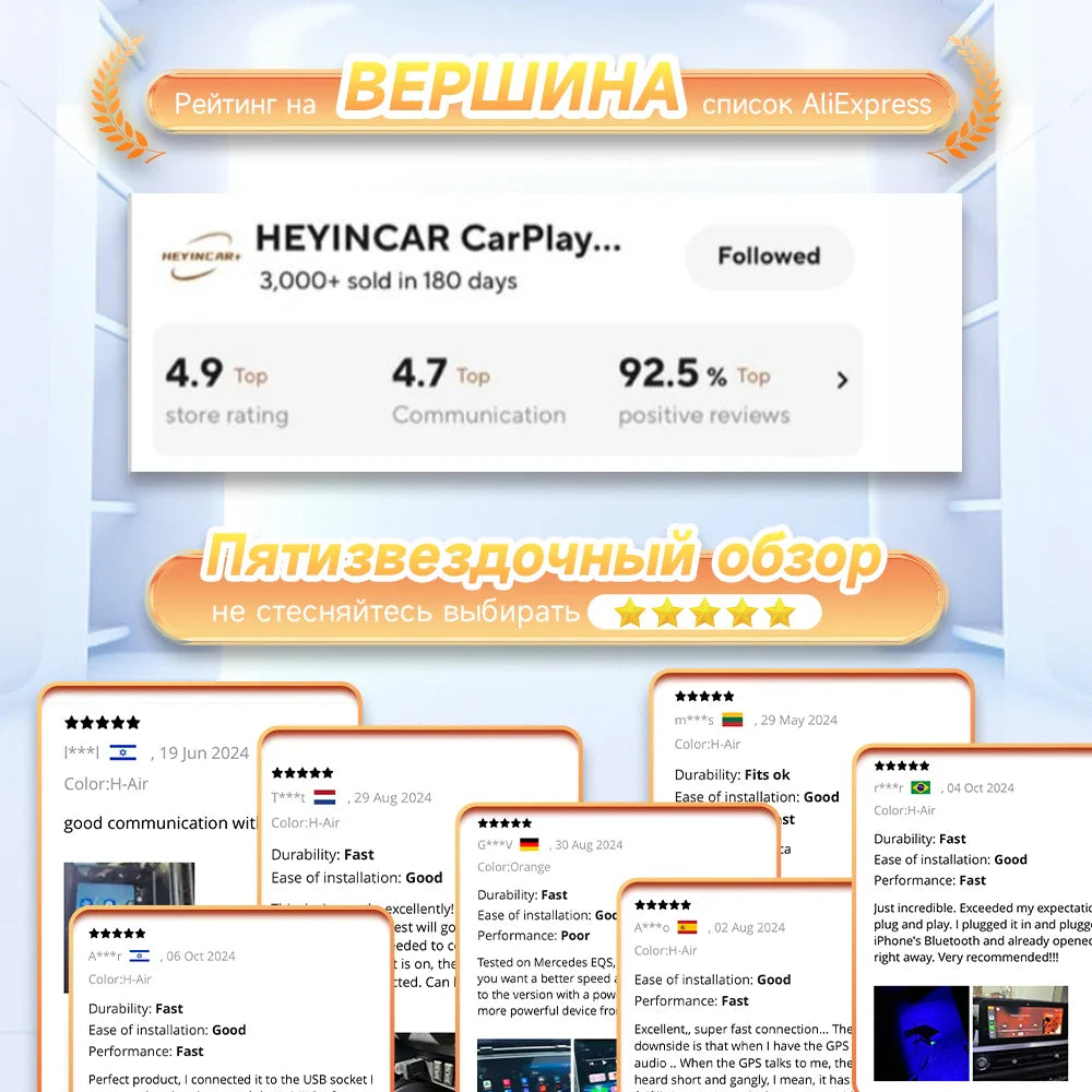 HEYINCAR Baidu Carlife to Wireless Carplay For Hyundai Tucson Elantra Lafesta Sonata Mufasa Custo China car Yandex Map spotify