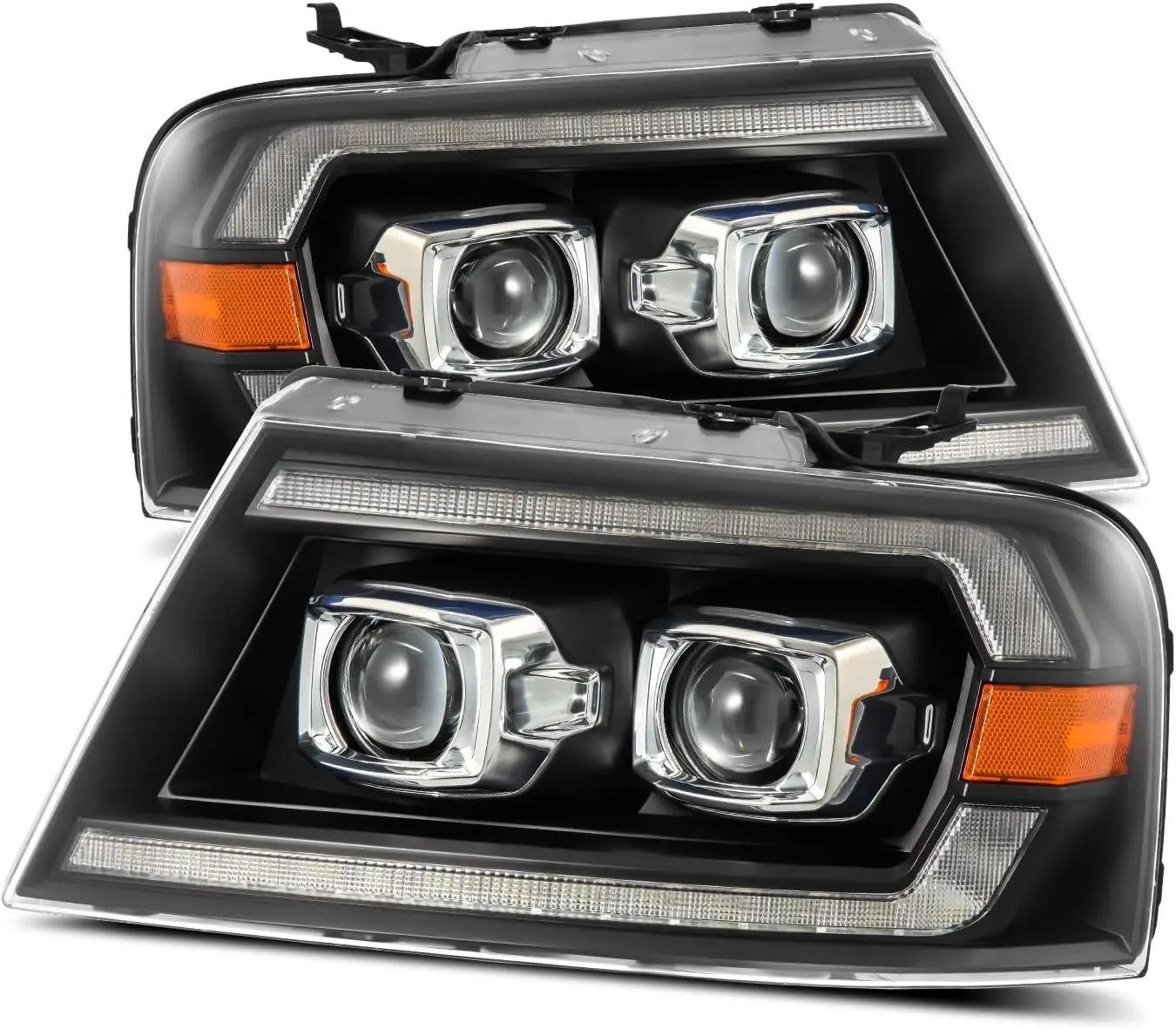 04-08 Ford F150 / 06-08 Lincoln Mark LT Projector Headlights Black [PRO-Series]
