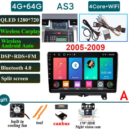 Car Radio Carplay For Land Rover Range Rover Sport 2005-2013 Navigation GPS Android Auto Multimedia Player 4G Wifi No 2din DVD