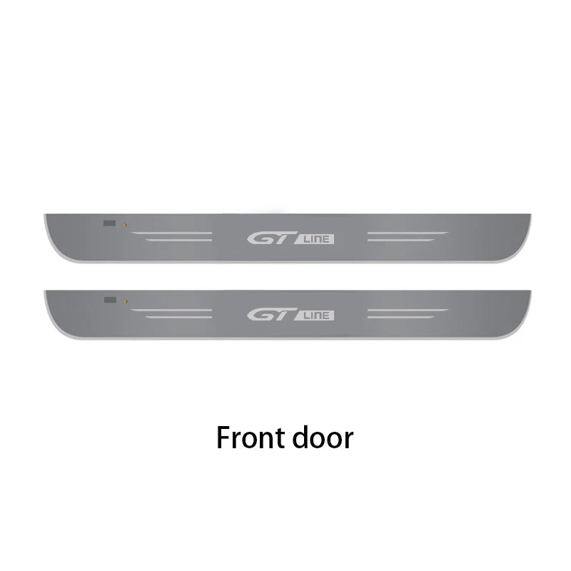 For Peugeot GT GTline 106 107 108 206 207 208 301 308 408 508 2008 3008 4008 5008 Car Wireless LED Welcome Pedal Threshold Light