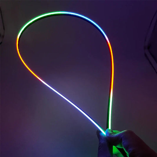 18 in 1 LED Symphony Guide Fiber Optic Car Ambient Lights Replacement Interior Acrylic Light Atmosphere for Replace the Broken