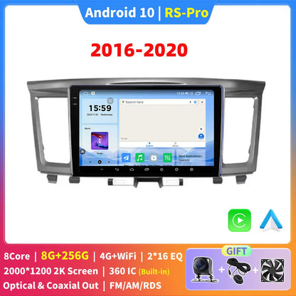 EKIY For Infiniti QX60 2014-2019 Car Radio Android 10 Auto Carplay 4G WIFI GPS Navigation Multimedia Player DVD Player
