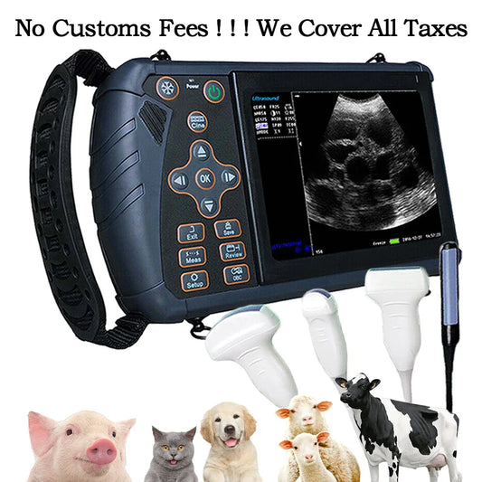 Portable Veterinary Ultrasound Scanner Vet B-Ultra Pregnancy Machine Handheld (B, BB, 4B, B+M, M) for Pig Sheep Cattle Horse Dog