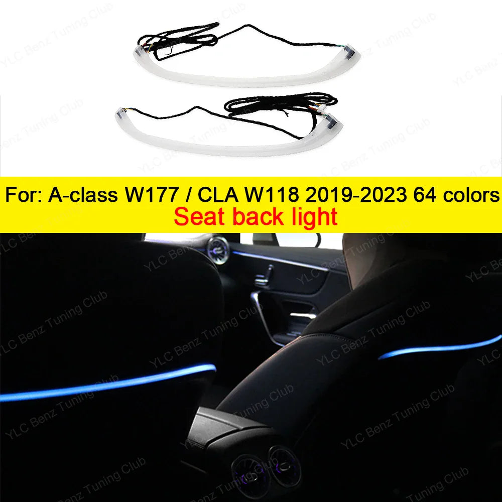 Ambient Light For Mercedes-Benz W177 W118 64 Colors LED Illuminated Atmosphere Star Panel Ambient Light Advanced Air Outlet