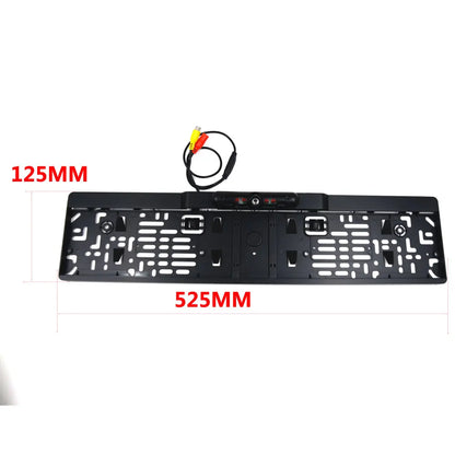 European Car License Plate Frame Number Plate with 4 IR LED Backup Car Rear View Camera Parking Assistant CCD HD Night Vision