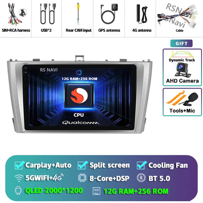 Android 14 Car Radio For Toyota Avensis T27 2009 - 2015 Navigation GPS Multimedia Player Stereo wifi+4G Carplay auto video 2din