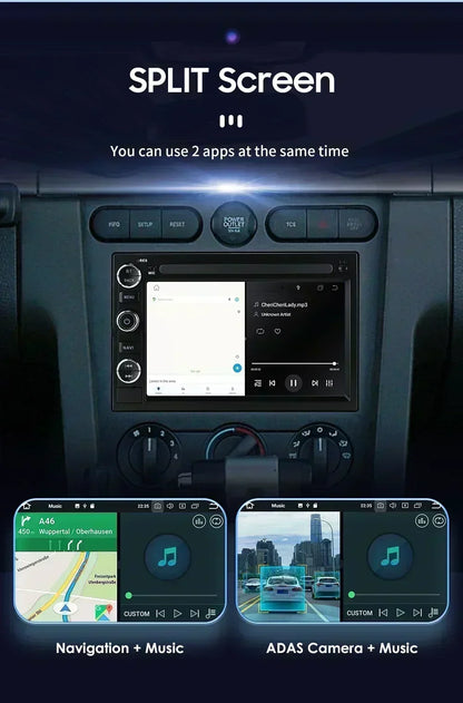 Hizpo Android 13 2 Din GPS Multimedia Player For  Ford 500 F150 Explorer Edge Escape Sport Lincoln Expedition Mustang Car Radio
