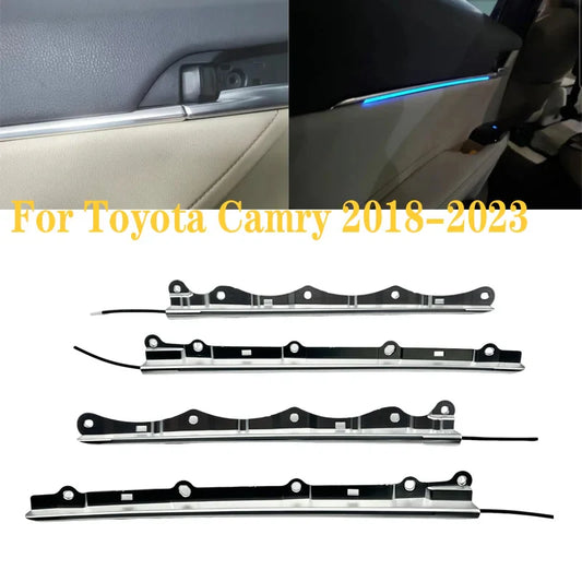 Ambient Light Decorative Light LED Car 4 Door Light For Toyota Camry xv70 2019 2020 2021 2022 2023 Atmosphere Lamp Ice Blue