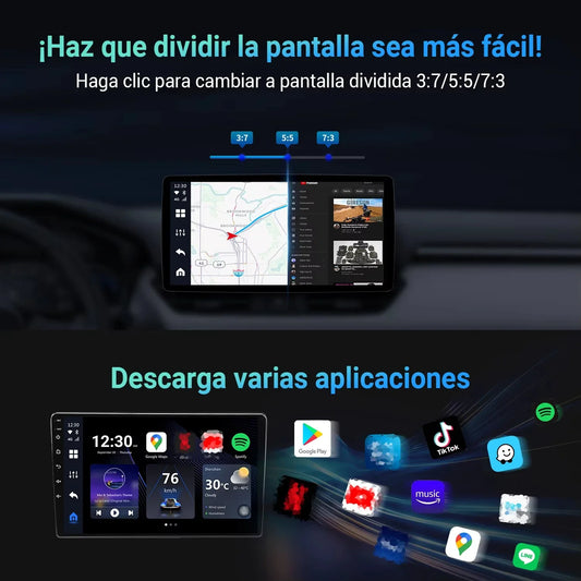 OTTOCAST P3 Android 12 AI Box Wireless Android Auto Smart TV Box Car Accessories for Toyota Honda Cars with OEM Wired CarPlay