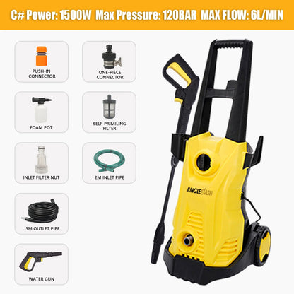JUNGLEFLASH High Pressure Cleaner Washers Car Washers Garden Washing Cleaning Tools For Karcher Water Gun Garden Watering Gun power tools