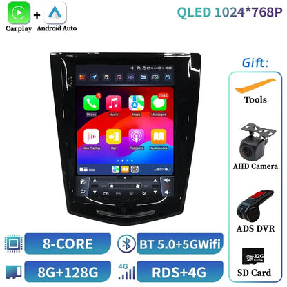 9.7inch Android 14 For Cadillac Ats Xts Cts Srx 2013-2018 Car Radio Multimedia Navigation 4G GPS Wireless Carplay Screen Stereo