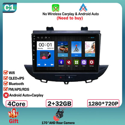 Android 14 For Opel Grandland X crossland x 2016-2020 Carplay Multimedia Monitor Screen Stereo Radio Video Player Car Navigation
