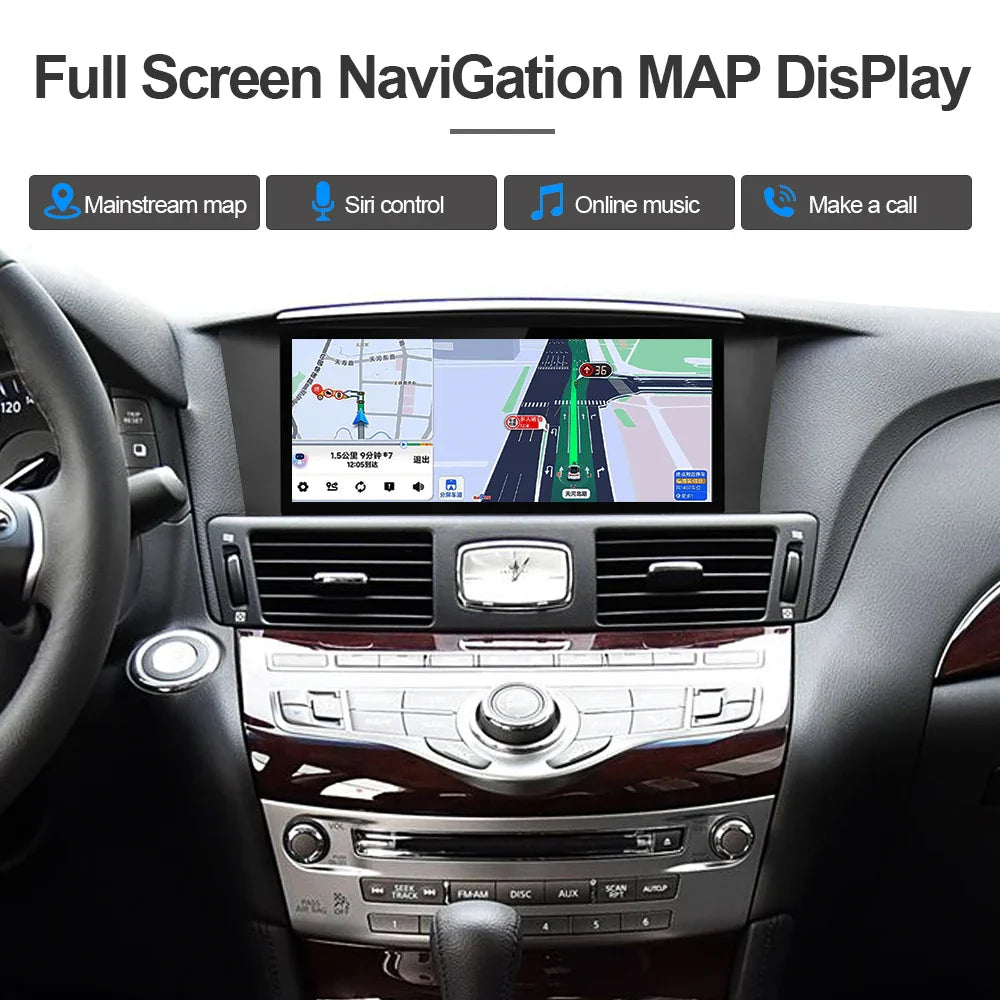 10.25inch Car Radio For Infiniti Q70 Q70L M25 M35 M37 2013-2019 Multimedia Player Wireless Carplay GPS Touch Head Unit Screen